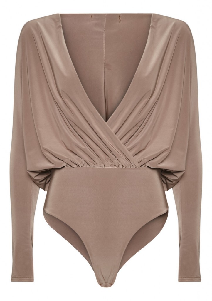 Camel Cross Front Bodysuit - Bagstowear